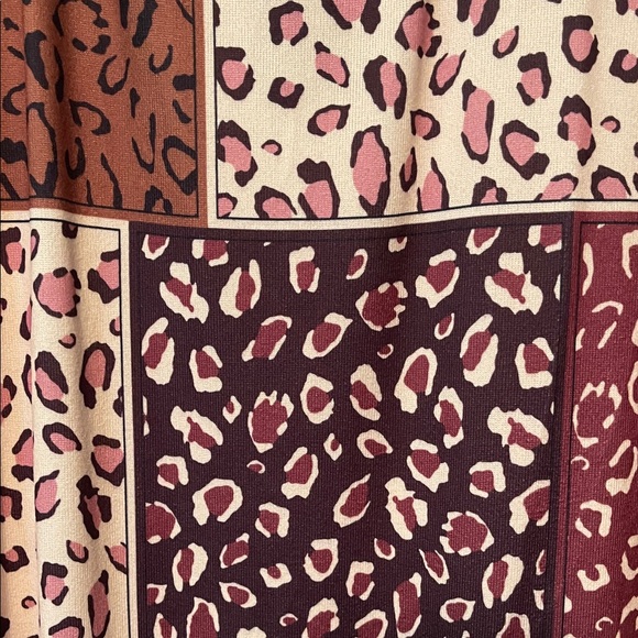 Honeyme Pink and Brown Animal Print Top - Picture 4 of 4